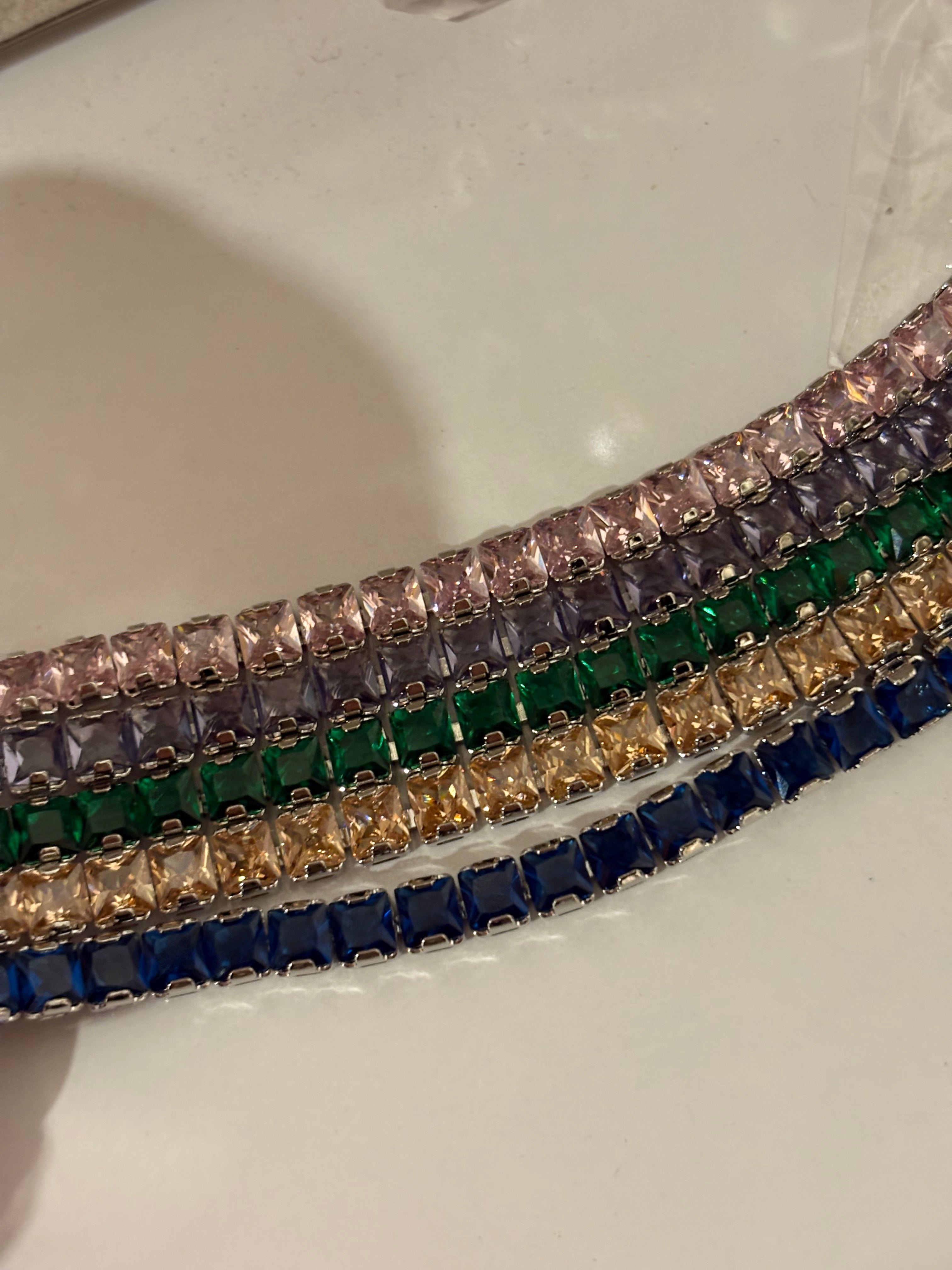 Sky tennis bracelet