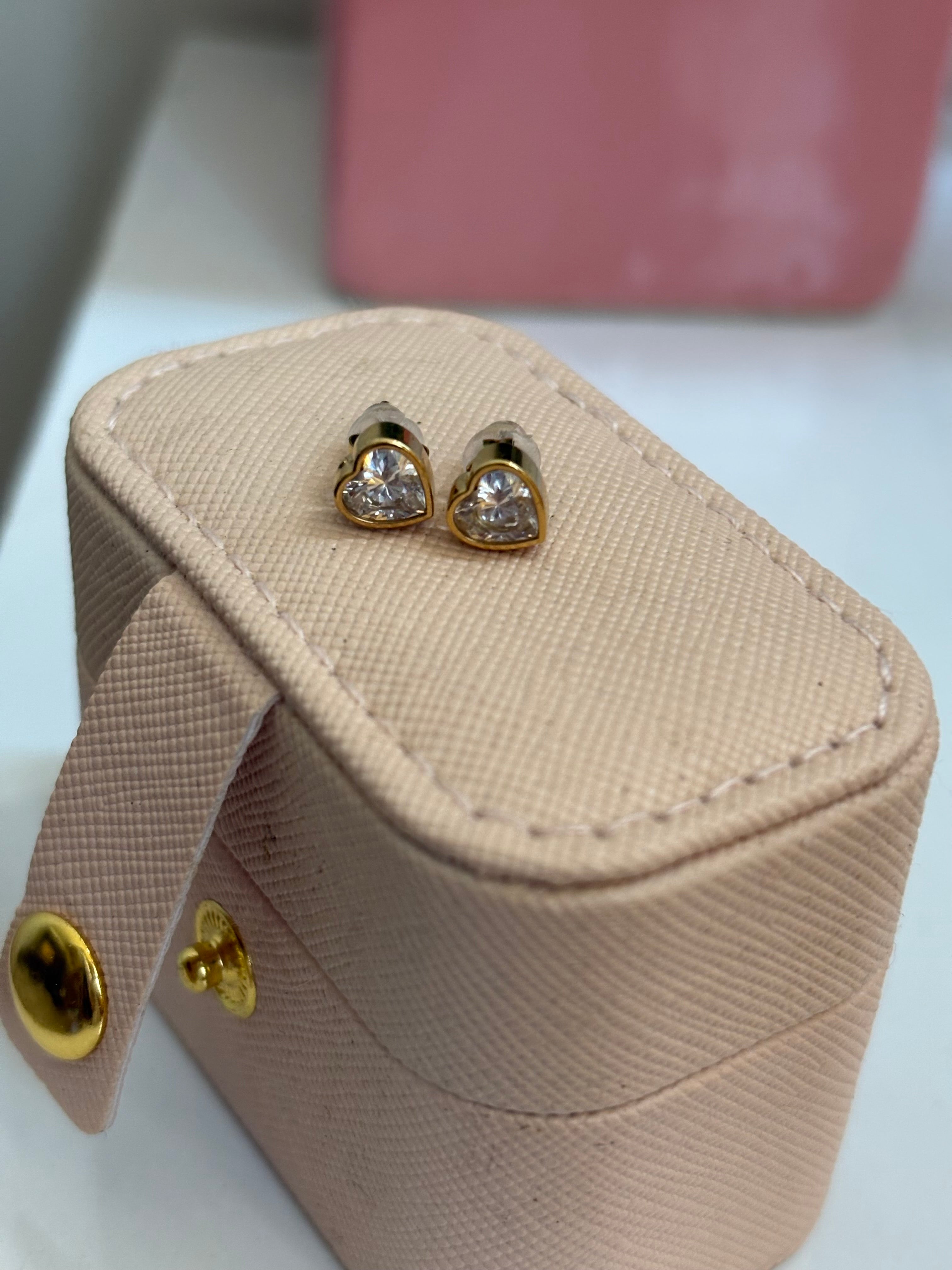 Heart studs