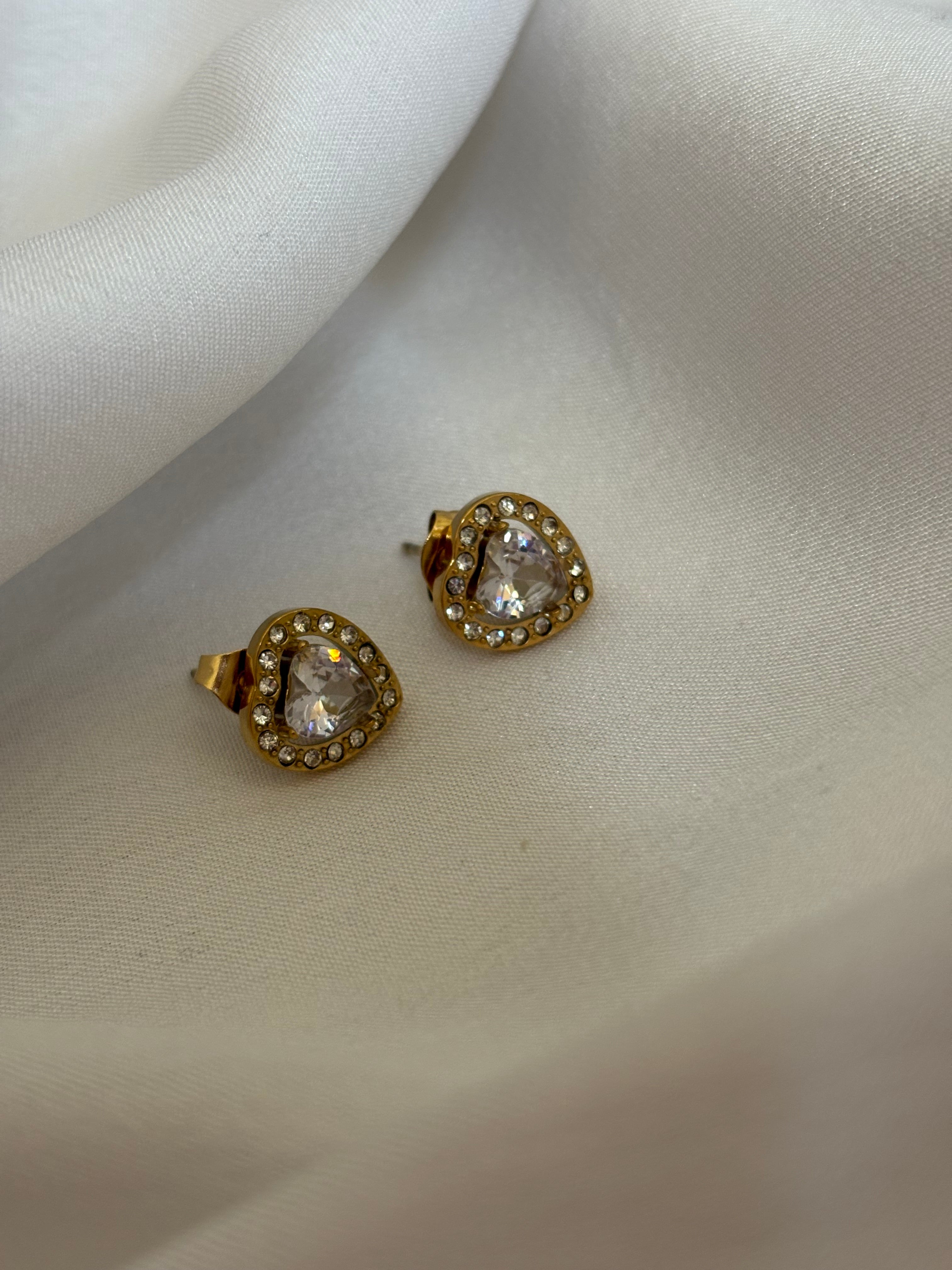 Heart studs