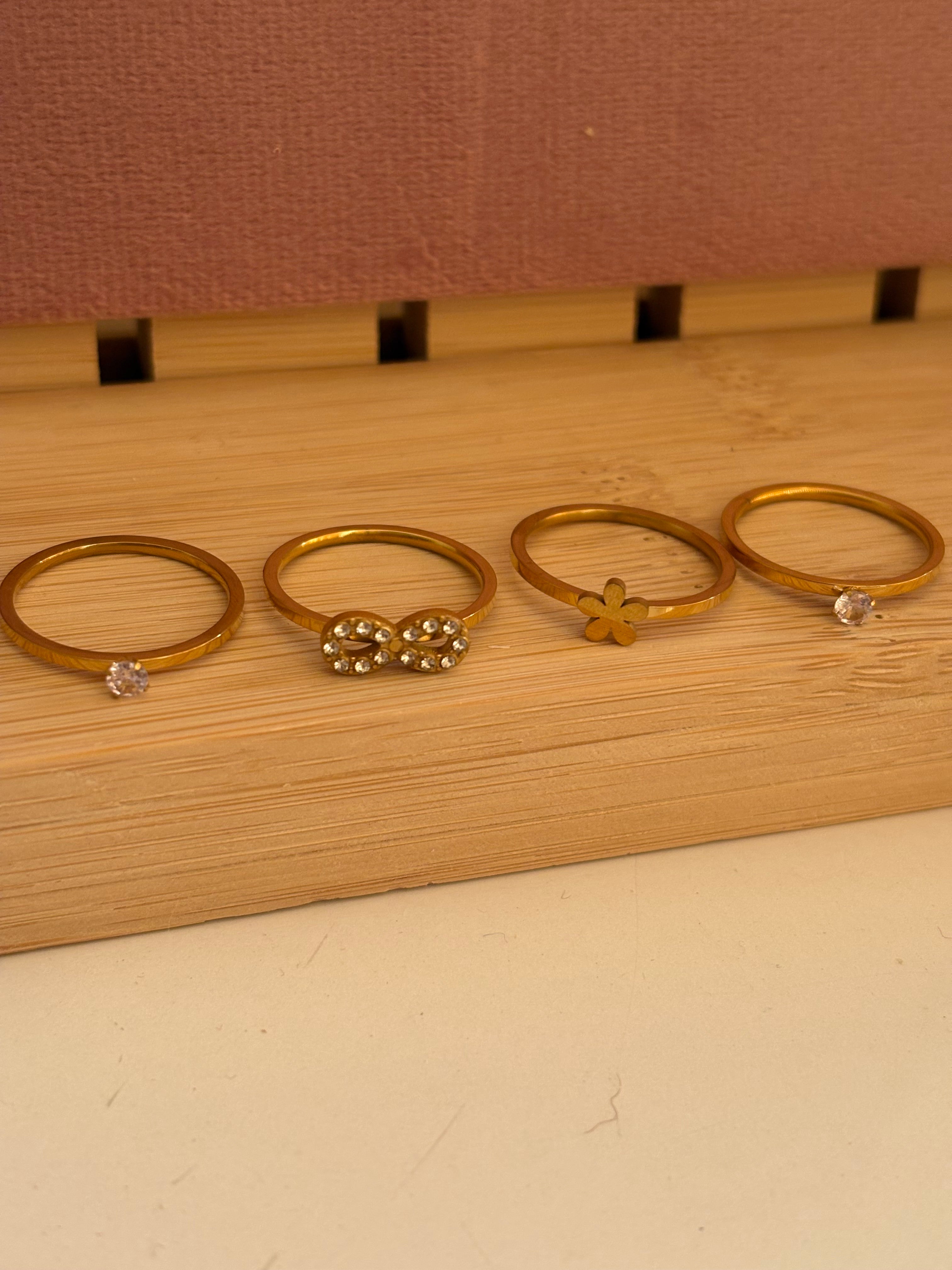 Infinity ring set