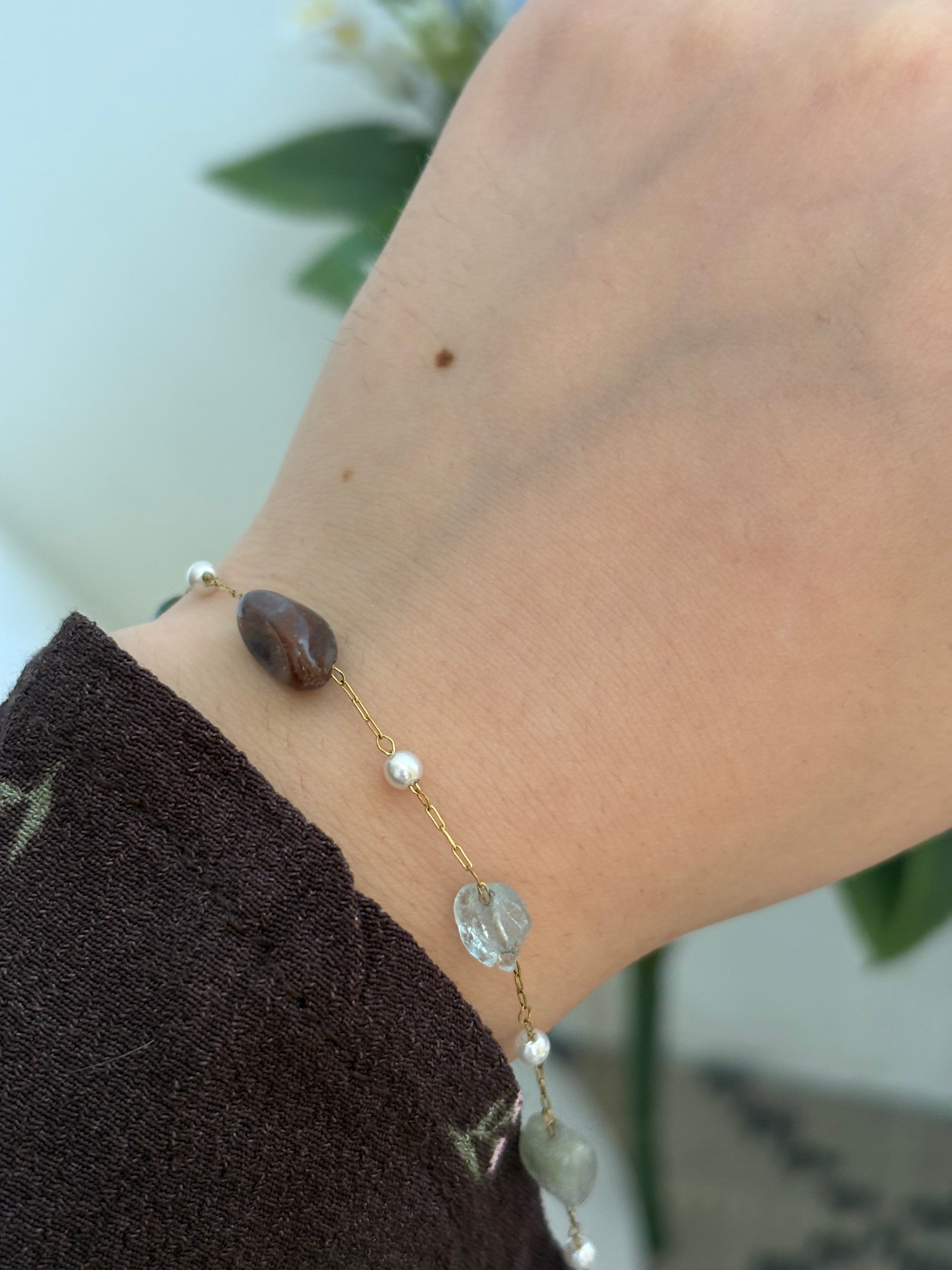 Dark stone bracelet