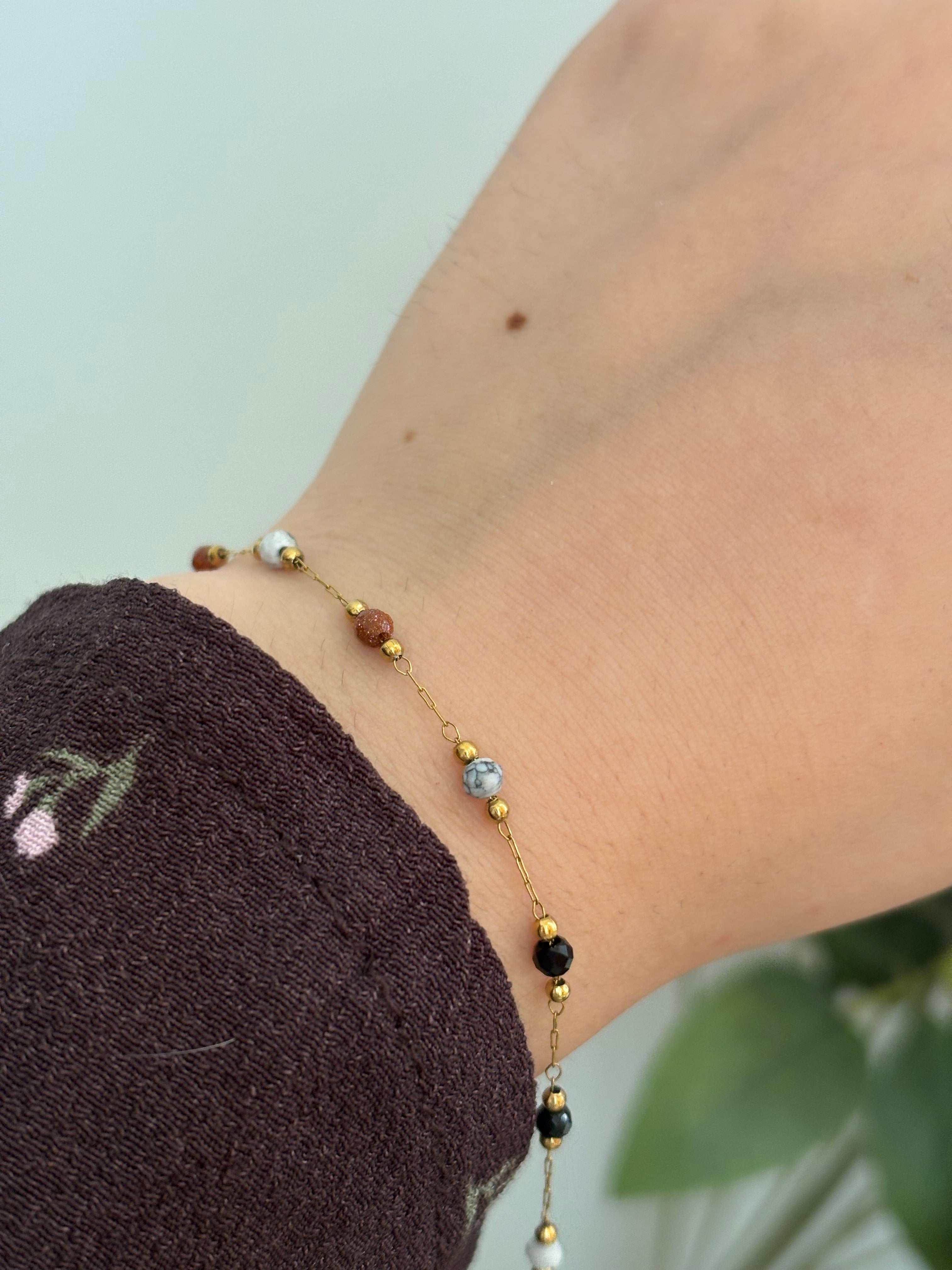 Real stone bracelet