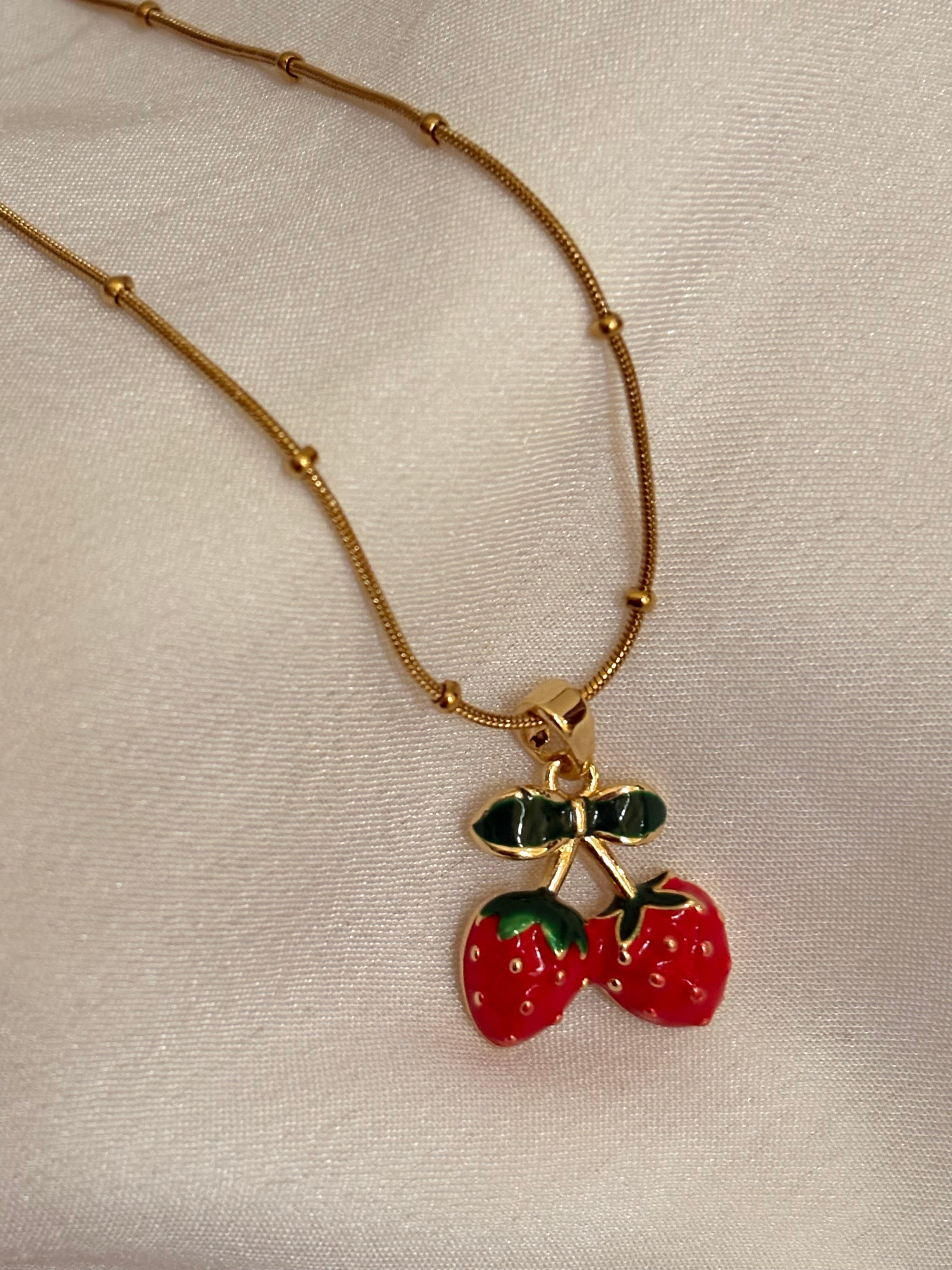 Strawberry necklace