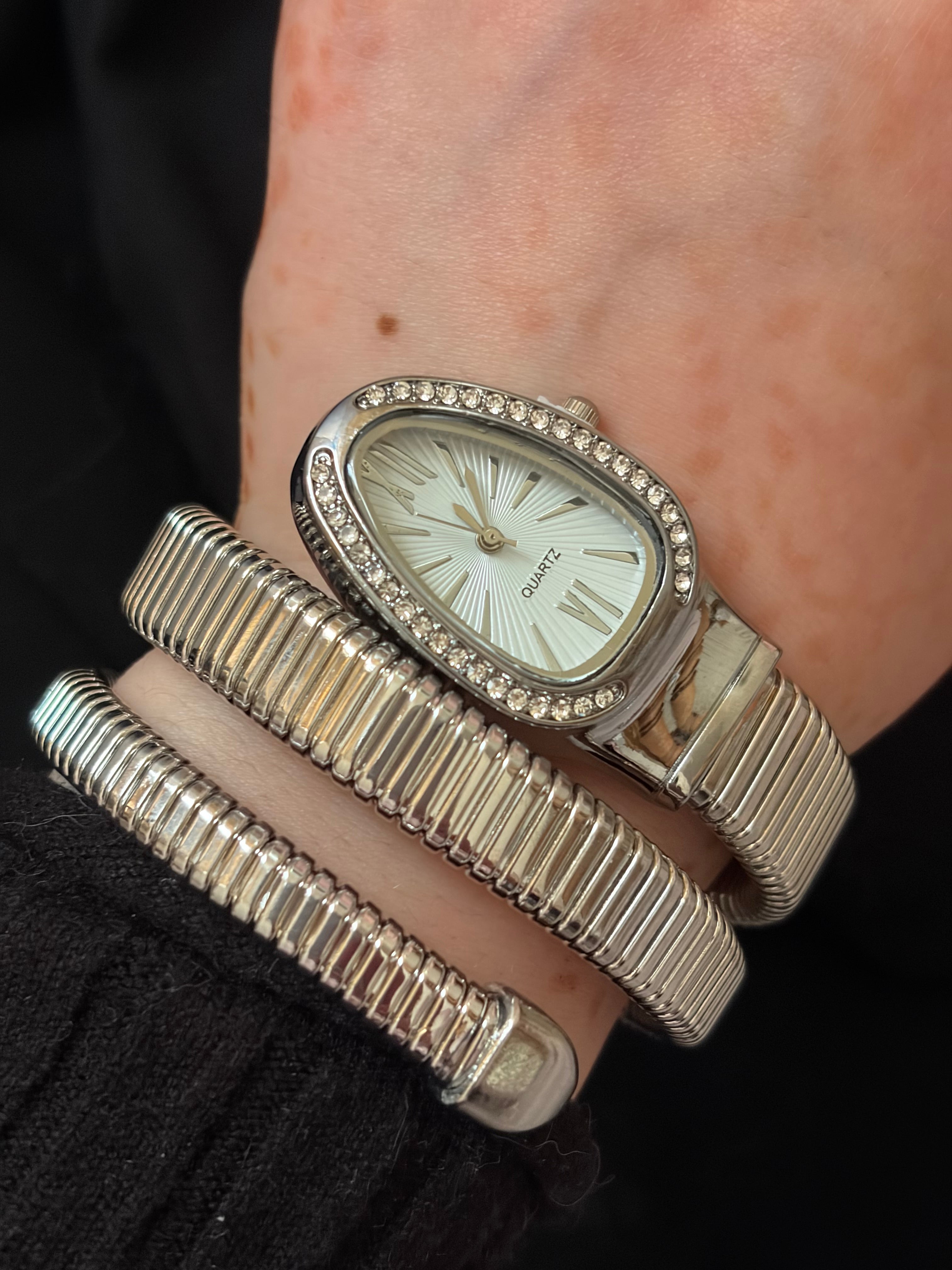 Serp studded watch