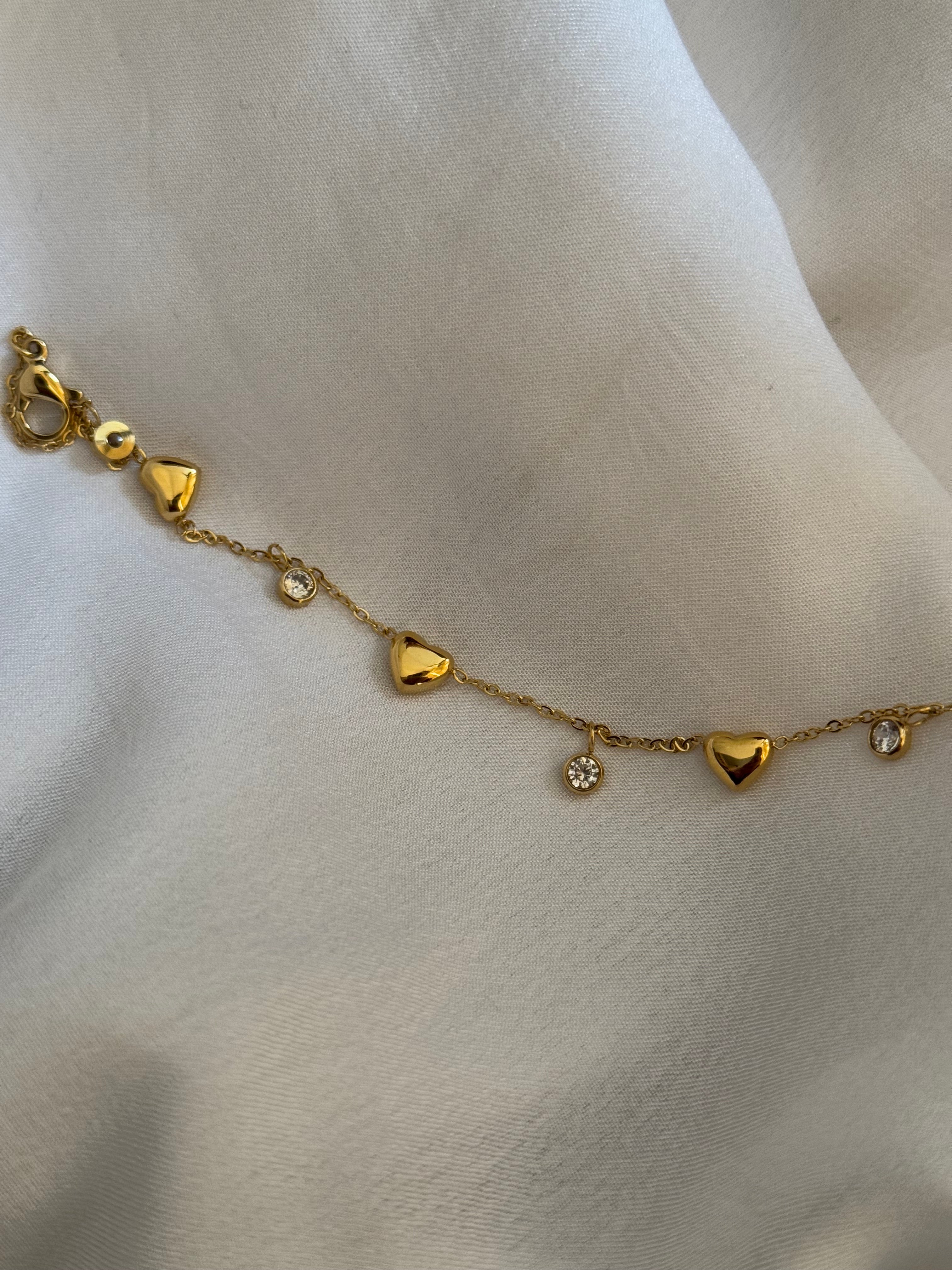 Luxe heart bracelet