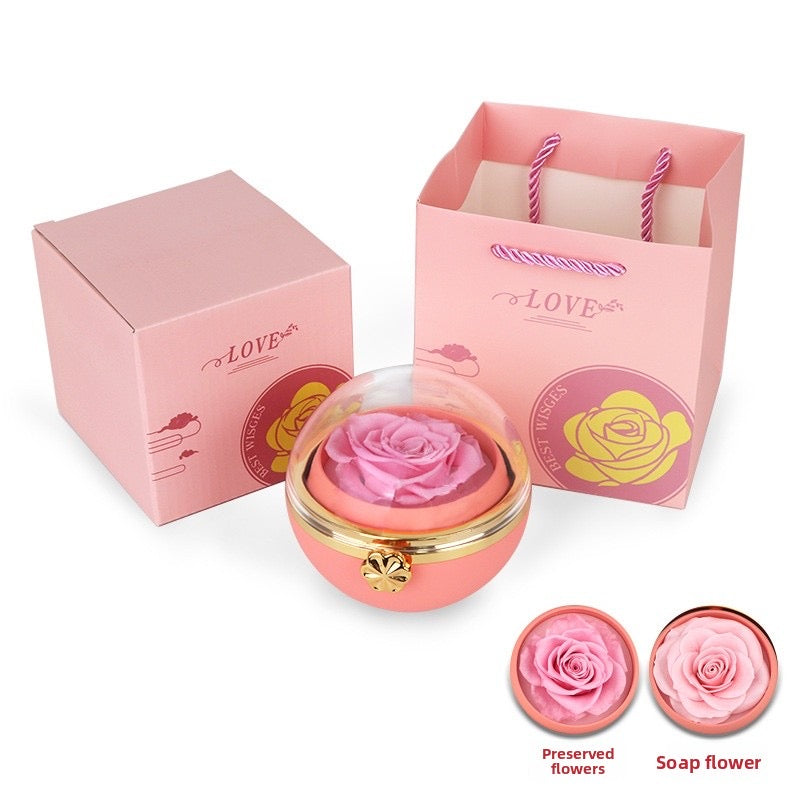 Rotating rose box
