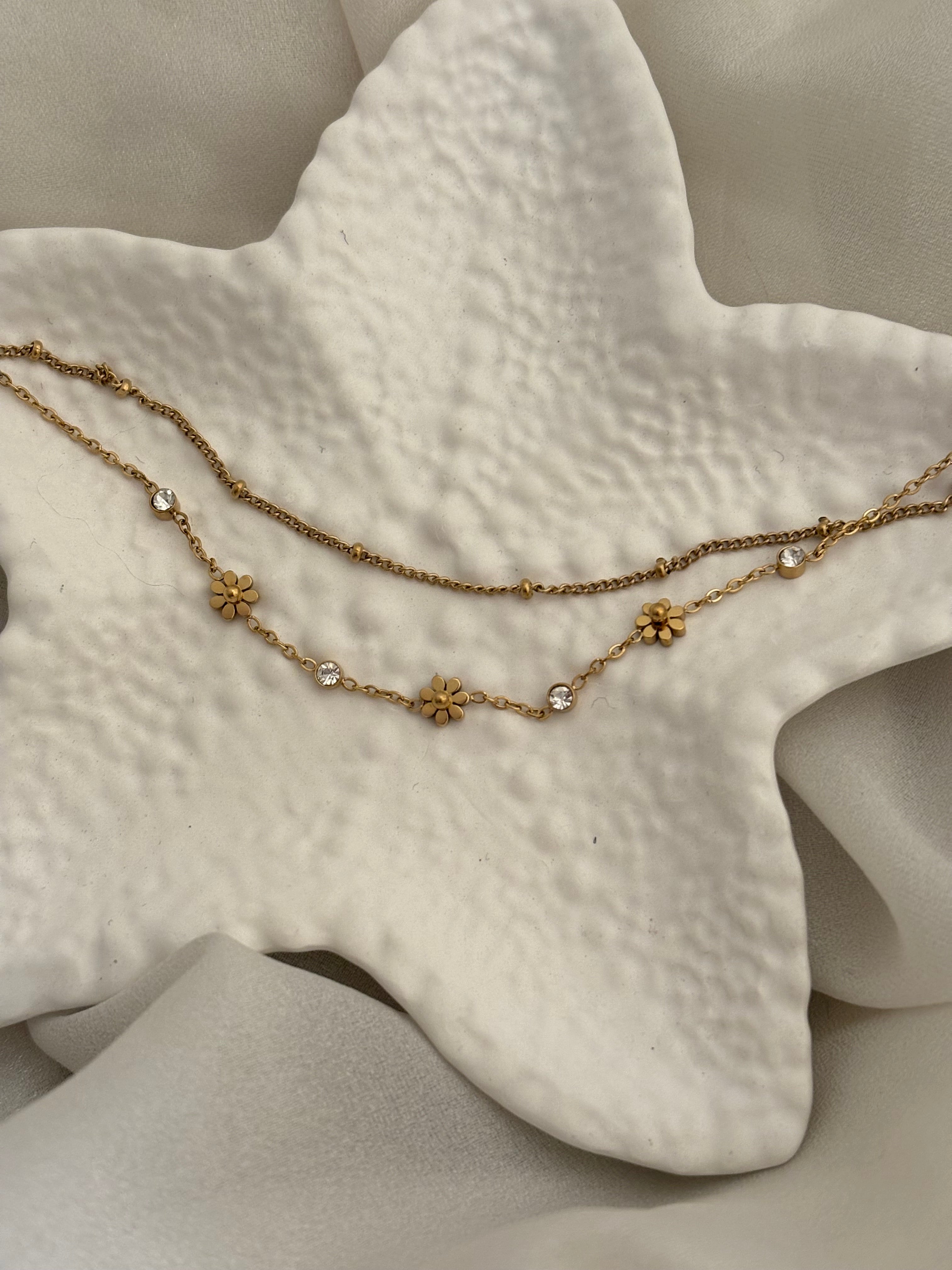 Flora layered bracelet