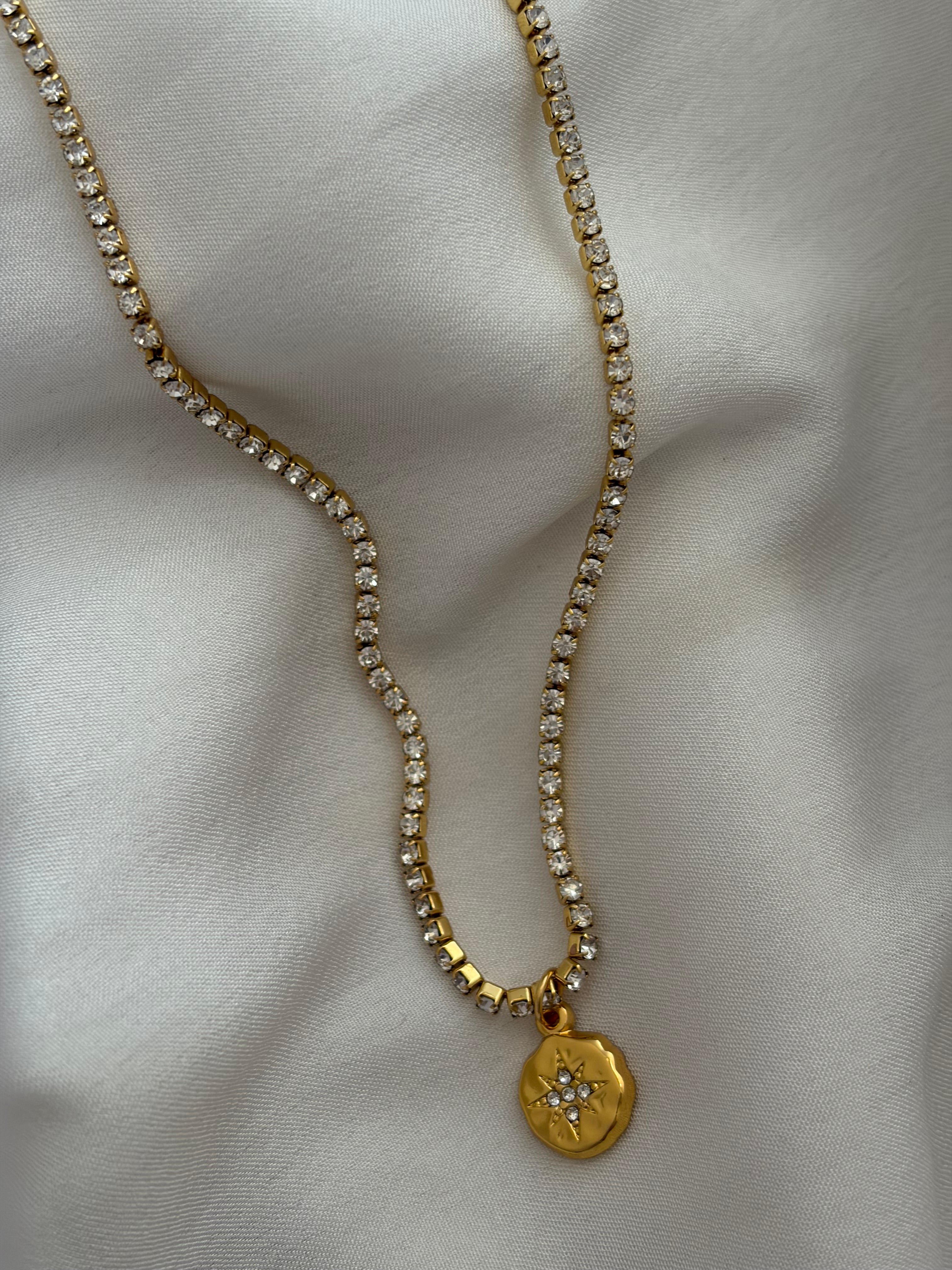 Sparkle tennis necklace