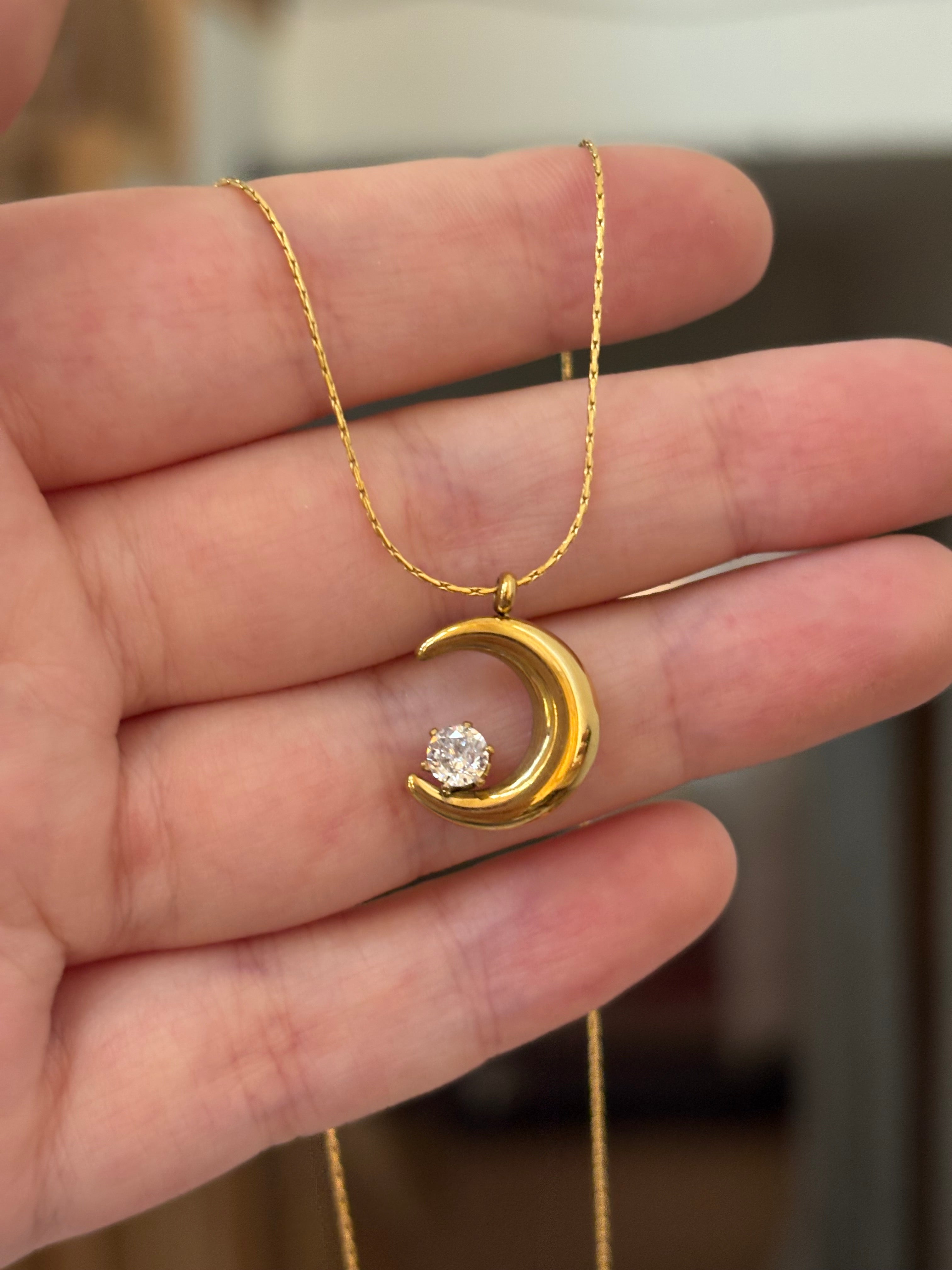 Crescent necklace