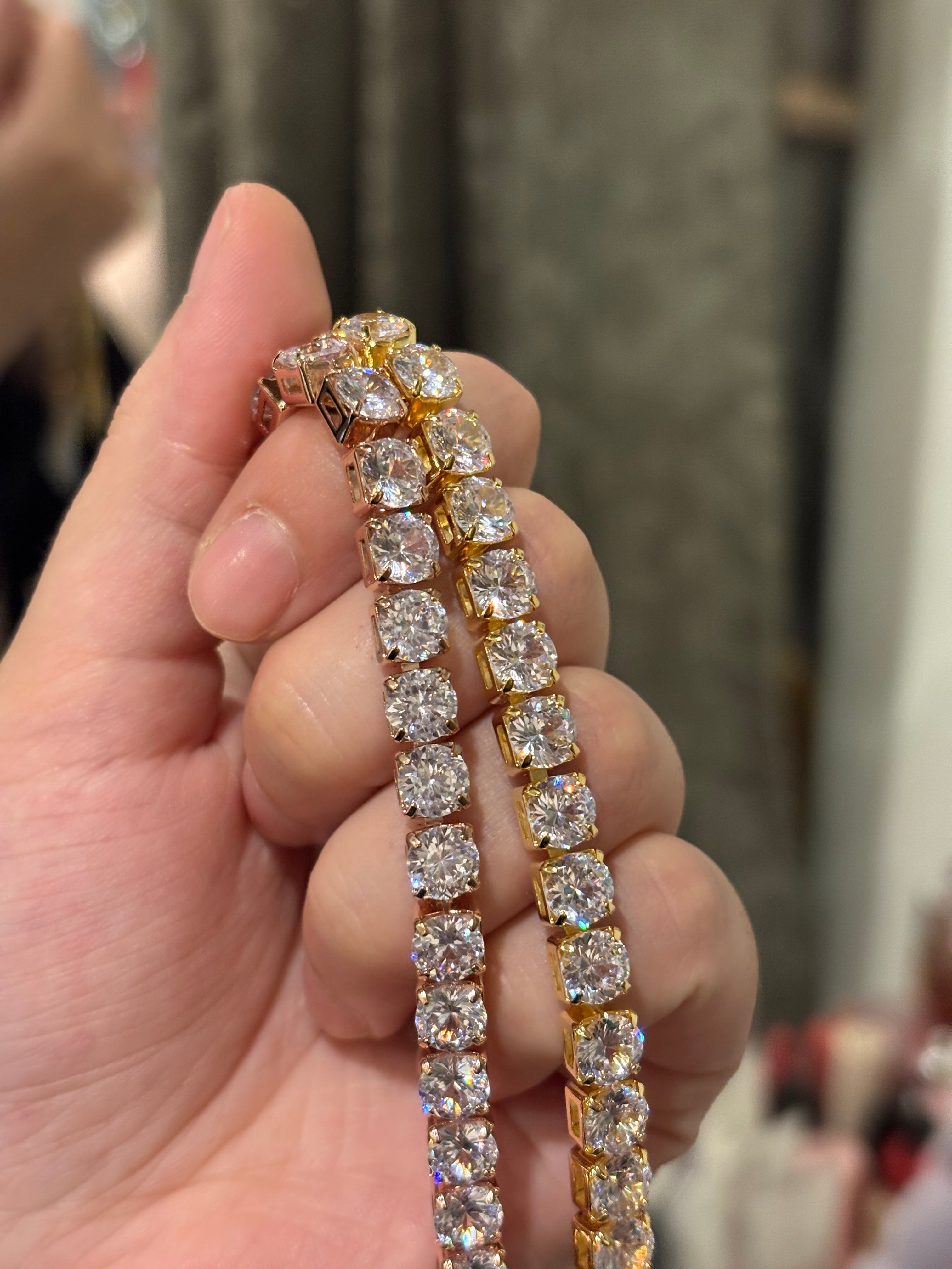 Chunky tennis bracelet
