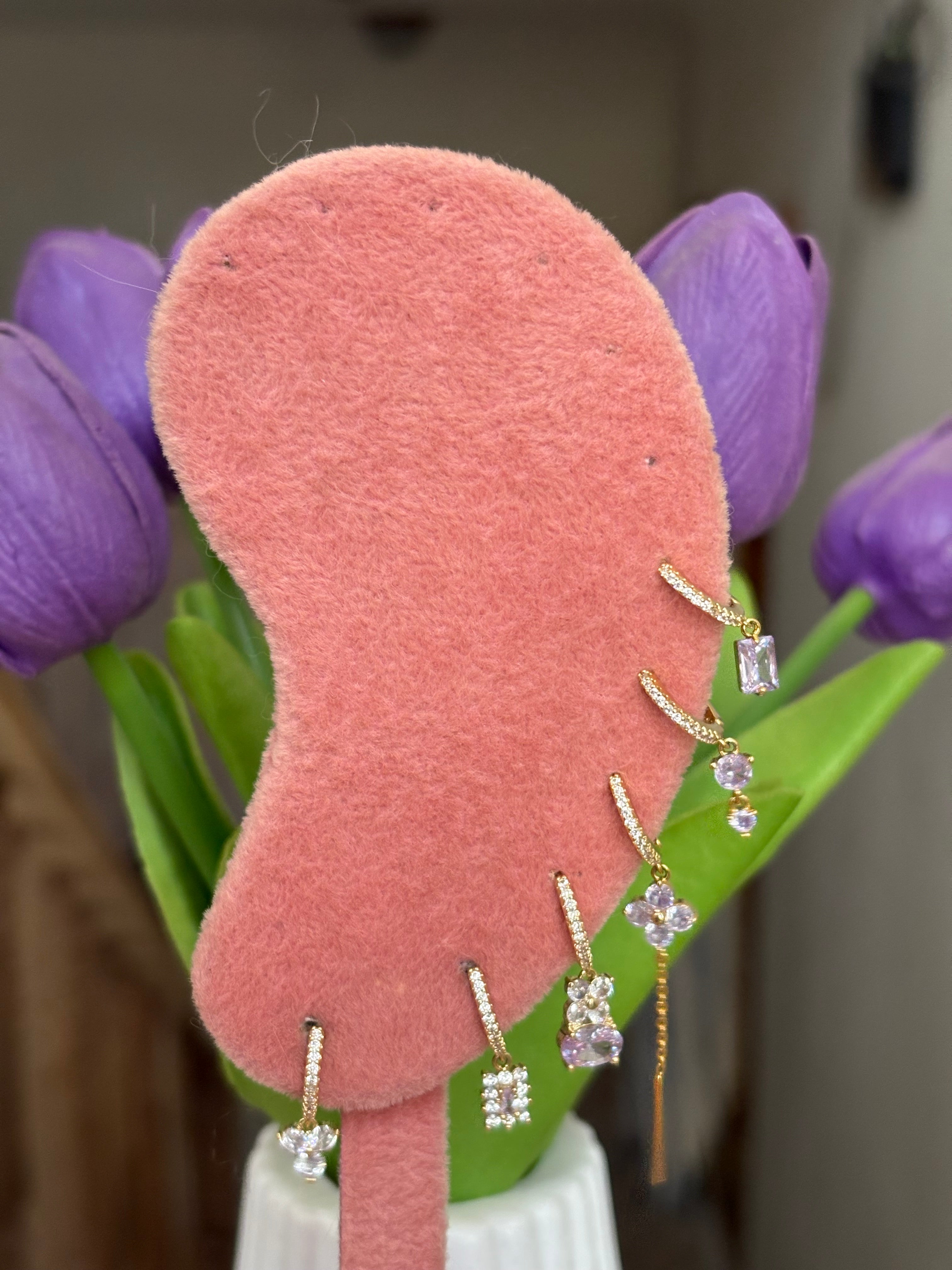 Purple ear set
