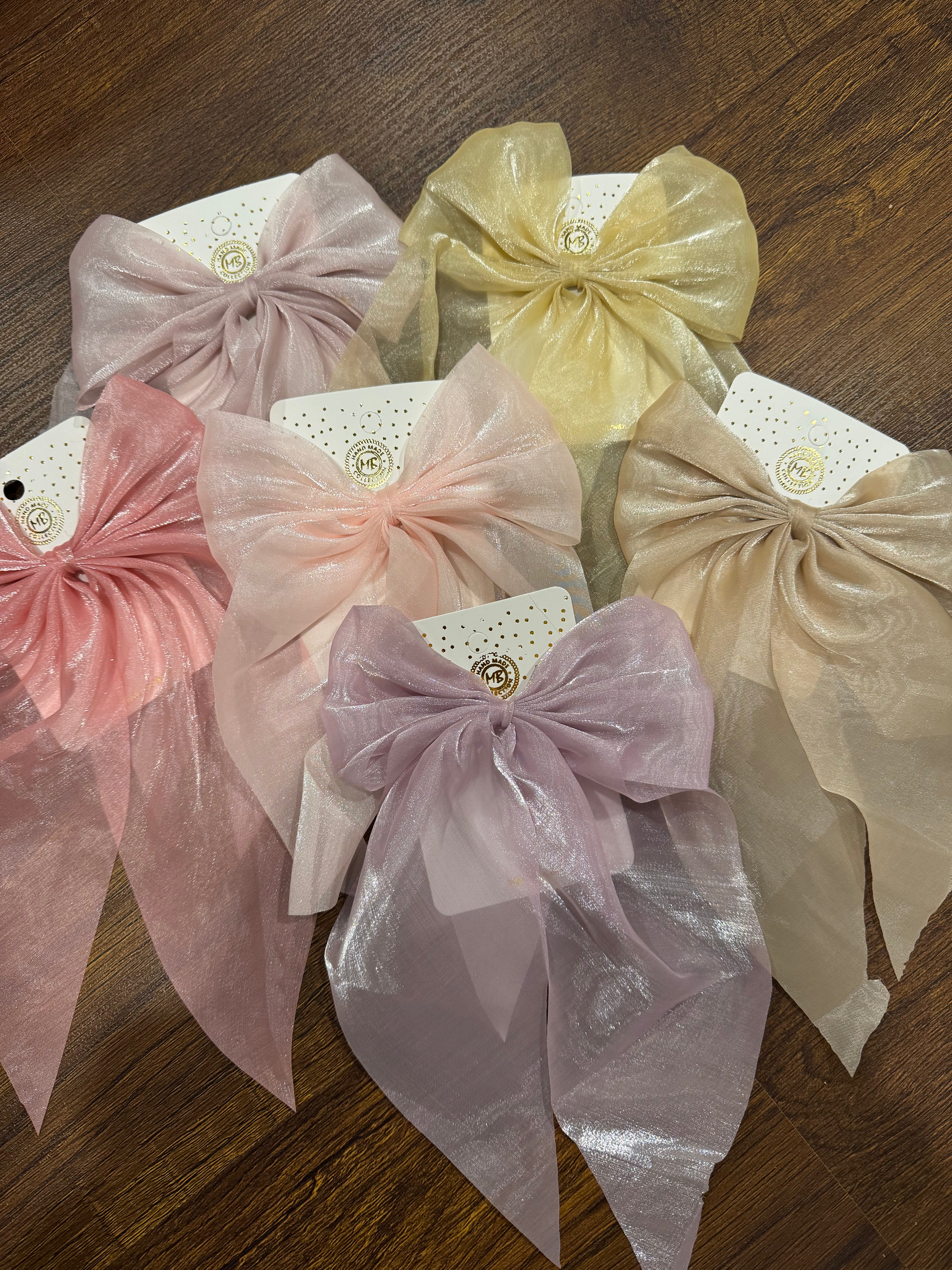 Organza bows