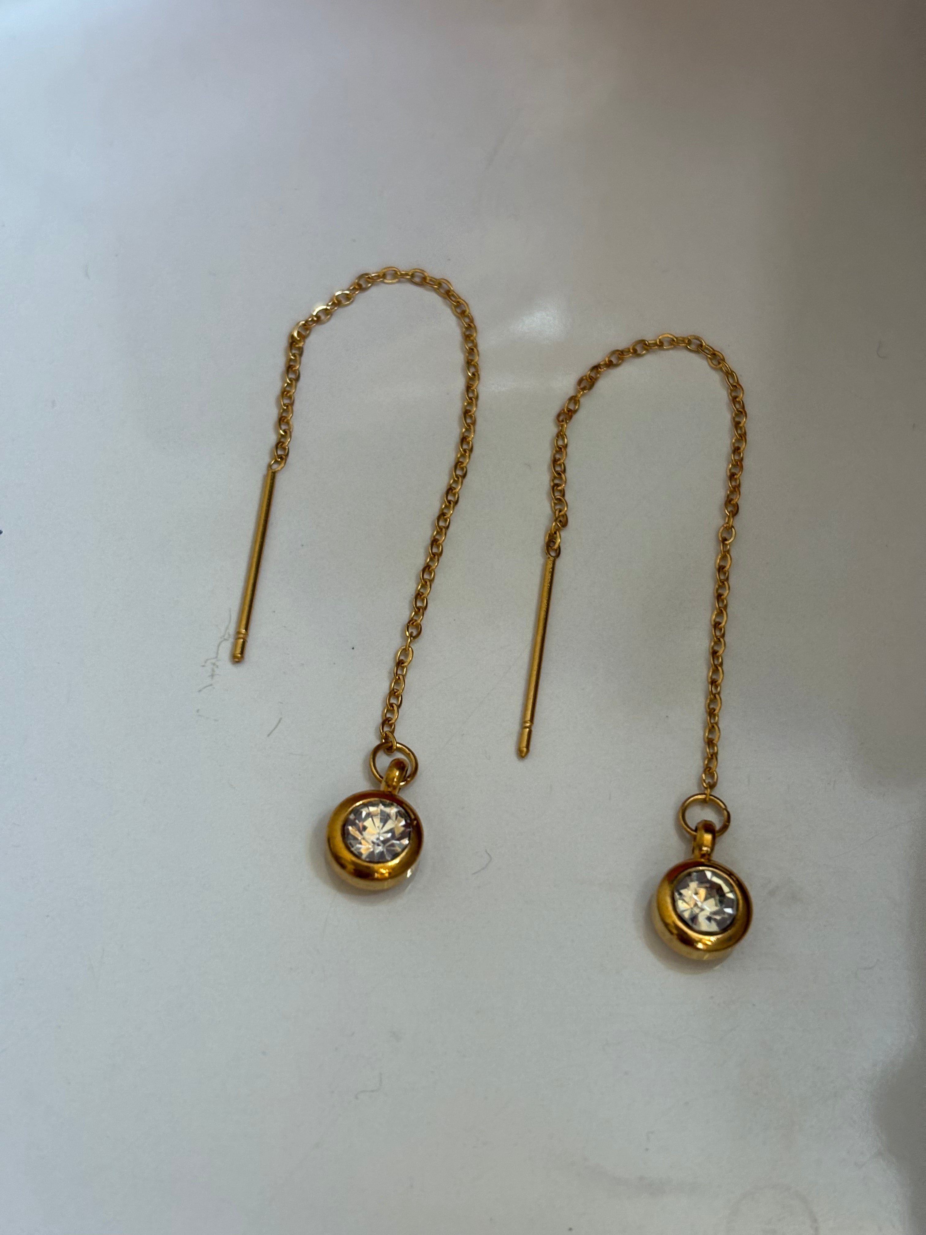 Thread earring