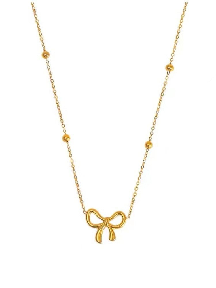 Bow necklace